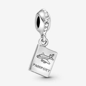 Pandora Adventure Awaits with Clear CZ Dangle Charms Sterling silver | 90678-IYRS
