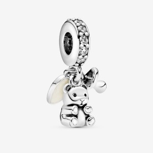 Pandora Baby Teddy Bear Dangle Charms Sterling silver | 56902-USBZ