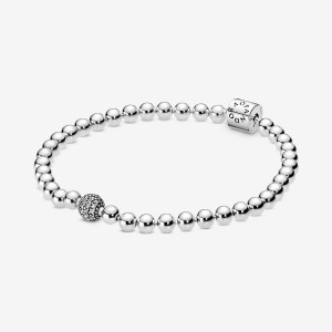 Pandora Beads & Pave Non-charm Bracelets Rose gold plated | 90265-ZNTA