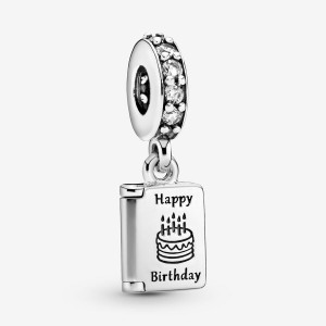 Pandora Birthday Card Dangle Charms Sterling silver | 12673-HZOB