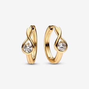 Pandora Brilliance 0.50 ct tw Lab-Created Diamond Earrings White gold | 24386-QJBN