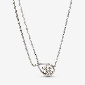 Pandora Brilliance 0.75 ct tw Double Collier Lab-Created Diamond Necklaces Gold | 13420-QYWL