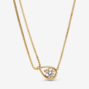 Pandora Brilliance 0.75 ct tw Double Collier Lab-Created Diamond Necklaces White gold | 50147-HMON