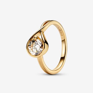 Pandora Brilliance 1.00 ct tw Lab-Created Diamond Rings Gold | 94872-PNAT