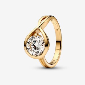 Pandora Brilliance 2.00 ct tw Lab-Created Diamond Rings White gold | 61039-ZCMT