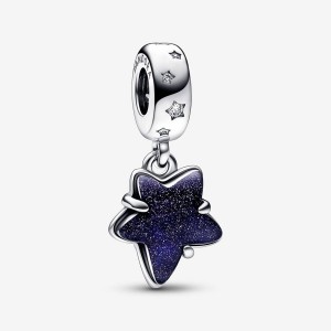 Pandora Celestial Galaxy Star Murano Dangle Charms Sterling silver | 10237-ZHGN
