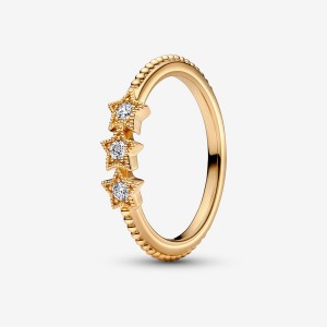 Pandora Celestial Stars Stackable Rings Gold plated | 31602-GDYH