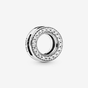 Pandora Circle of Pave Clip Clips Sterling silver | 80541-CZSH