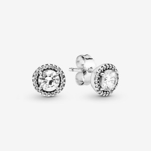 Pandora Classic Elegance with Clear CZ Stud Earrings Sterling silver | 96170-JPNC