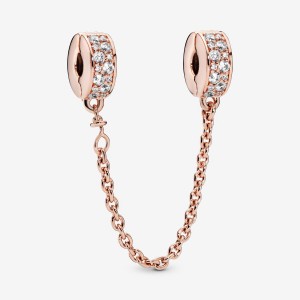 Pandora Clear Pave Clip Clips Gold plated | 19257-SXHG