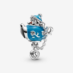 Pandora Disney Alice in Wonderland Unbirthday Party Teapot Dangle Charms Sterling silver | 86521-DUQM