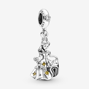 Pandora Disney Beauty the Beast Dancing Belle Dangle Charms Sterling silver | 24189-NTZL