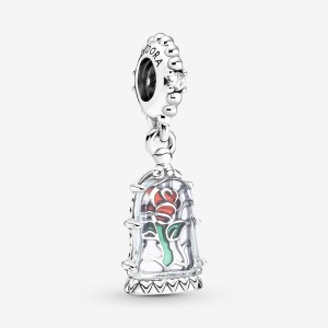 Pandora Disney Beauty the Beast Enchanted Dangle Charms Sterling silver | 82146-LGZU