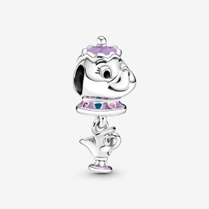 Pandora Disney Beauty the Beast Mrs. Potts Chip Dangle Charms Sterling silver | 09648-LUIG