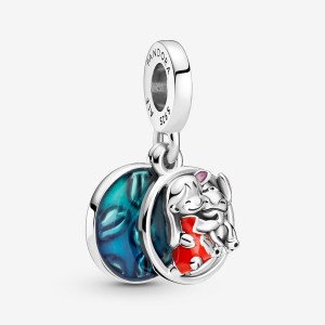 Pandora Disney Lilo & Stitch Family Dangle Charms Sterling silver | 74180-KFIO