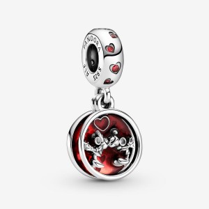 Pandora Disney Mickey Mouse & Minnie Mouse Love Kisses Dangle Charms Sterling silver | 30547-XNEO