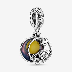 Pandora Disney Nightmare Before Christmas Double Dangle Charms Sterling silver | 75039-WXUQ