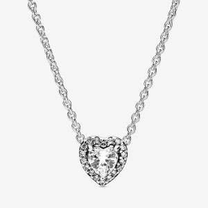 Pandora Elevated Pendant Necklaces Gold | 94752-YVQL