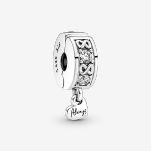Pandora Family Always Pave Clip Clips Sterling silver | 28036-HMIN