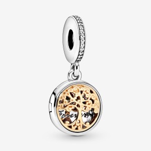 Pandora Family Roots Dangle Charms Two-tone | 91840-WCFP
