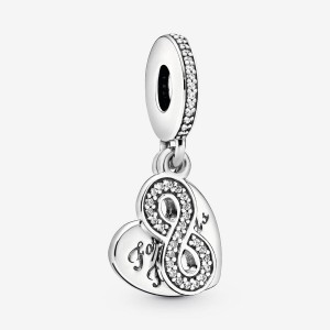 Pandora Forever Friends with Clear CZ Dangle Charms Sterling silver | 94302-URDB