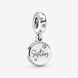 Pandora Forever Sisters Dangle Charms Sterling silver | 97241-GHVO