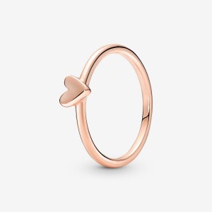 Pandora Freehand Heart & Promise Rings Rose gold plated | 35024-IJTD