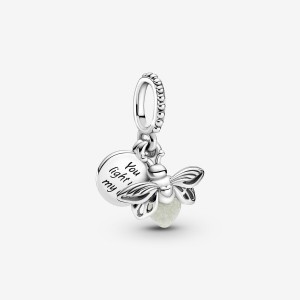 Pandora Glow-in-the-dark Firefly Charms Sterling silver | 50418-ZHMP
