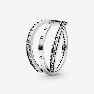 Pandora Logo Hearts Heart & Promise Rings Sterling silver | 69314-NVMT
