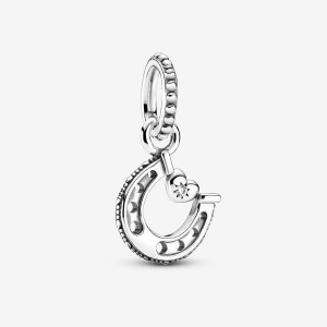 Pandora Luck Horseshoe Dangle Charms Sterling silver | 45280-GEUV