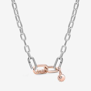 Pandora ME Love Chain Necklaces Multicolor | 89432-TRNO