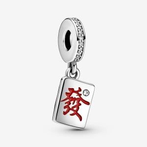 Pandora Mahjong Dangle Charms Sterling silver | 61748-EFYU