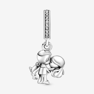 Pandora Married Couple Dangle Charms Sterling silver | 89527-WEYP