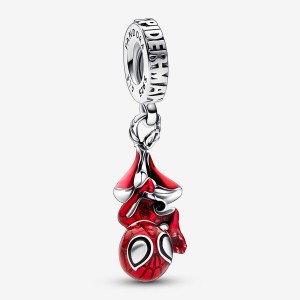 Pandora Marvel Hanging Spider-Man Dangle Charms Sterling silver | 30548-YPAI