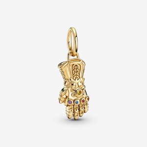 Pandora Marvel The Avengers Infinity Gauntlet Dangle Charms Gold plated | 80419-YZDC