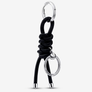 Pandora Moments Leather-free Fabric Key Charm Holders Sterling silver | 57291-DZOR