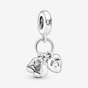Pandora My Little Baby Dangle Charms Sterling silver | 69487-HKUA