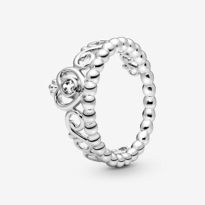 Pandora My Princess with Cubic Zirconia Heart & Promise Rings Sterling silver | 40625-DVAZ