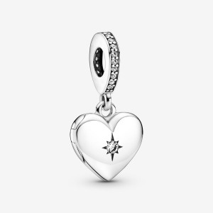 Pandora Openable Locket Dangle Charms Sterling silver | 80634-KSCY