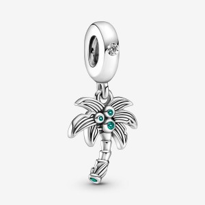 Pandora Palm Tree & Coconuts Dangle Charms Sterling silver | 97502-ZPHG