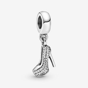 Pandora Pave Stiletto Shoe Dangle Charms Sterling silver | 79425-PBDG