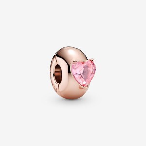 Pandora Pink Clip Clips Rose gold plated | 13295-EQPM