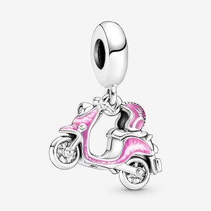 Pandora Pink Scooter Dangle Charms Sterling silver | 13982-POQT