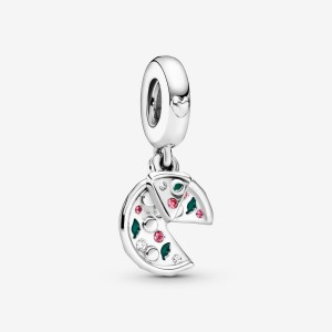 Pandora Pizza Love Dangle Charms Sterling silver | 68370-WDXF