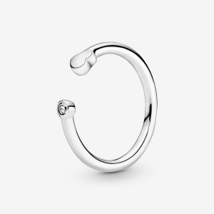 Pandora Polished Open Stackable Rings Sterling silver | 31298-QYSZ