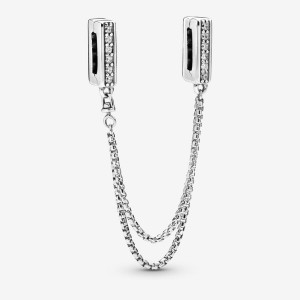 Pandora Reflexions Sparkling Clip Safety Chains Sterling silver | 17820-UJAG
