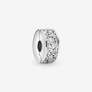 Pandora Shining Elegance Clip with Clear CZ Clips Sterling silver | 25146-ULRB