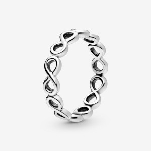 Pandora Simple Infinity Band Rings Sterling silver | 87316-CDOU