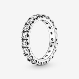 Pandora Sparkling Row Eternity Band Rings Gold plated | 18469-PBNR