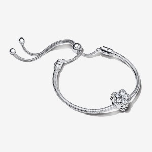 Pandora Sparkling Snowflake Pendant Necklaces Sterling silver | 78521-BPMT